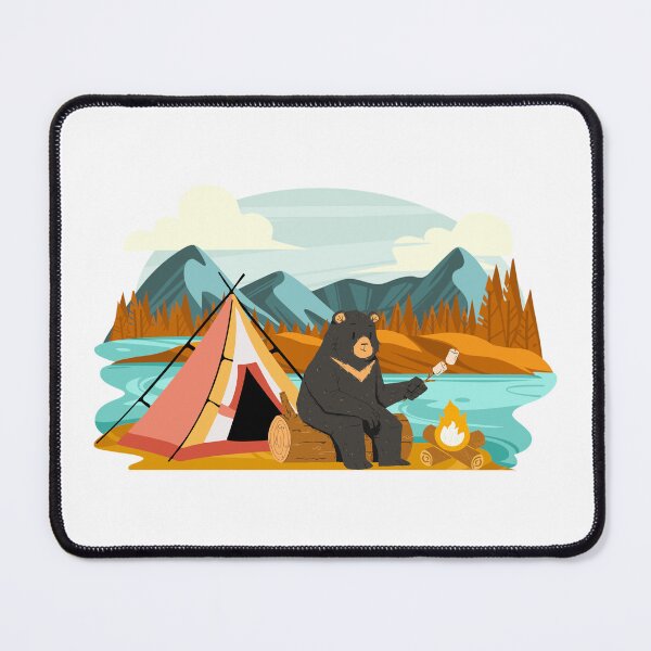 Item preview, Funny bear camping ! designed and sold by Abdelillah10.