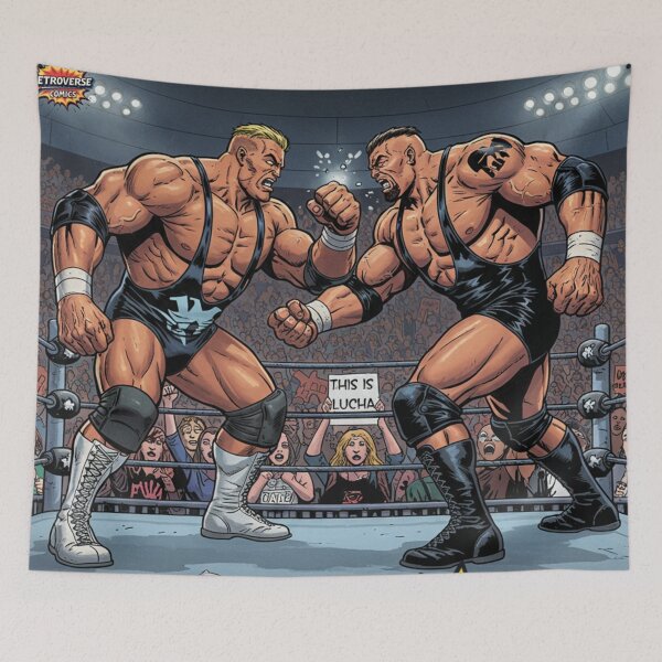 Item preview, Clash of the Titans Retro Fight. Comic book cover. designed and sold by JonelleTshirts.