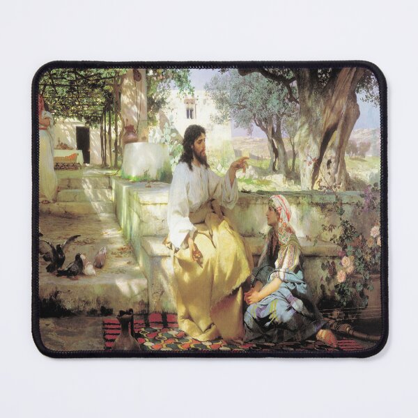 Item preview, Jesus Teaching Martha and Mary designed and sold by LitanyLane.