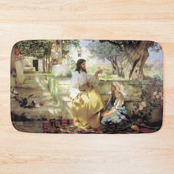 Item preview, Jesus Teaching Martha and Mary designed and sold by LitanyLane.