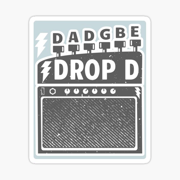 Vista previa del artículo con la obra «Afinación de guitarra drop d», diseñado y vendido por LICENSEDLEGIT.