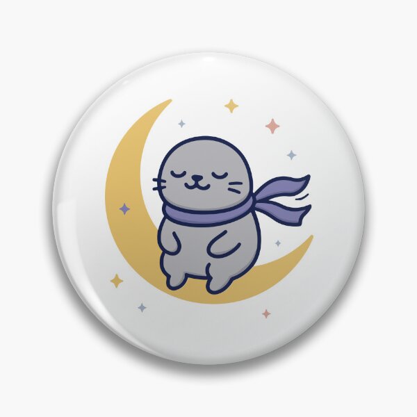 Item preview, INFJ Kawaii | Dreamy Seal on the Moon designed and sold by SealSquad.
