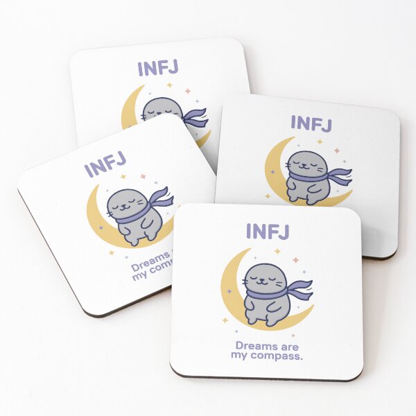 Item preview, INFJ Kawaii | Dreamy Seal on the Moon designed and sold by SealSquad.
