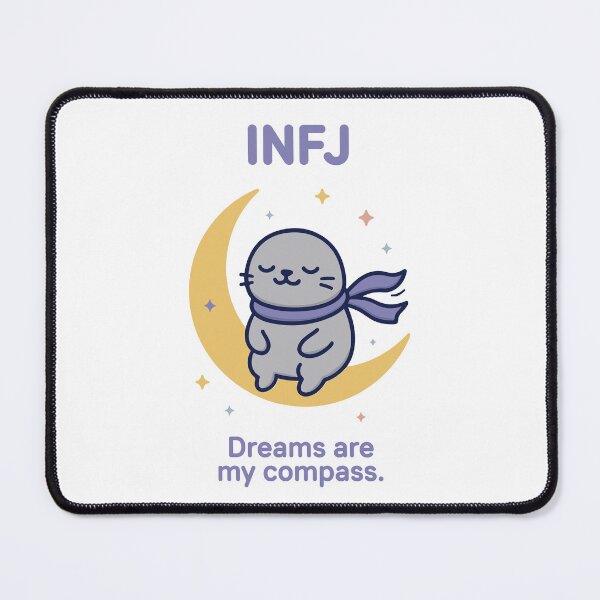 Item preview, INFJ Kawaii | Dreamy Seal on the Moon designed and sold by SealSquad.