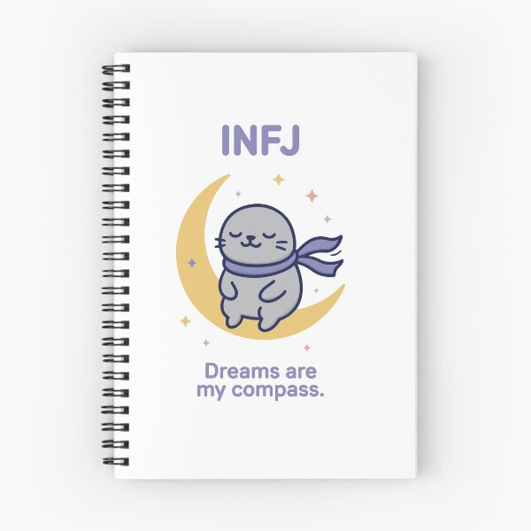 Item preview, INFJ Kawaii | Dreamy Seal on the Moon designed and sold by SealSquad.