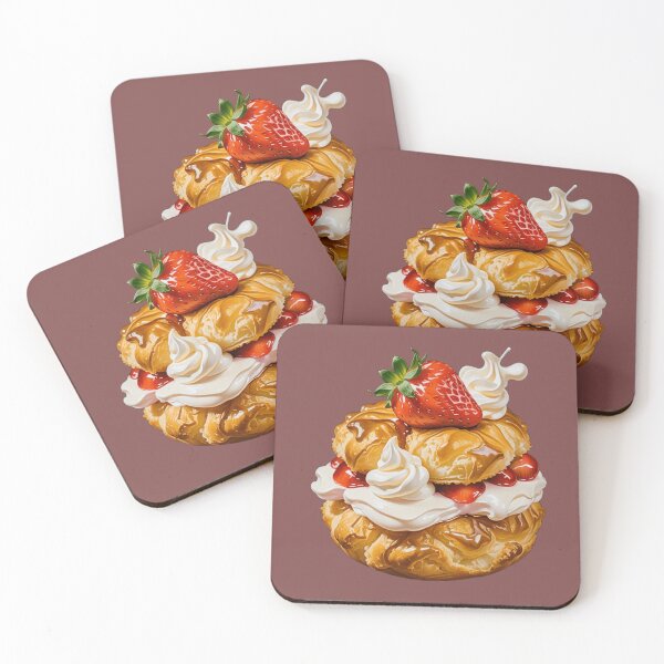 Item preview, The strawberry cream puffs  designed and sold by BlissMarket.