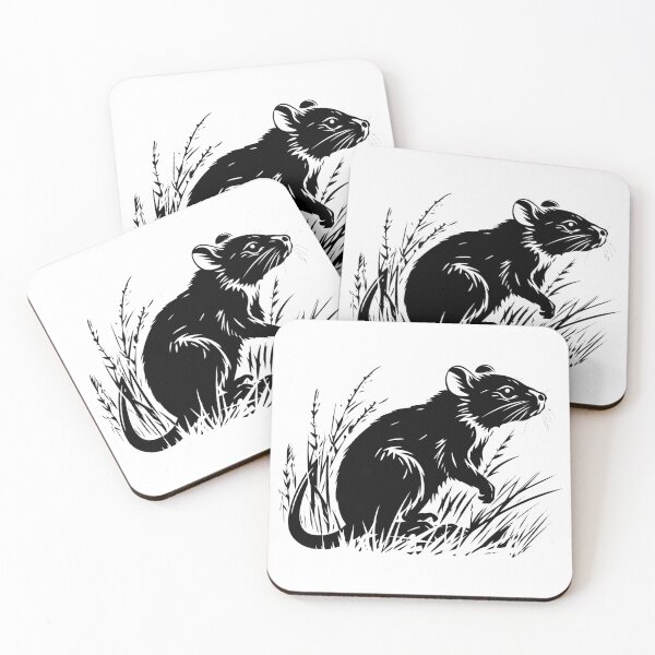 Item preview, Rat Rodent Mouse Brown Farm Pest Field Roof Small Mammal  designed and sold by inkoutninja.