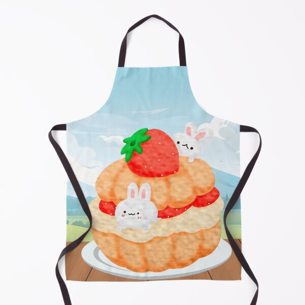 Item preview, The strawberry cream puffs in cartoon designed and sold by BlissMarket.