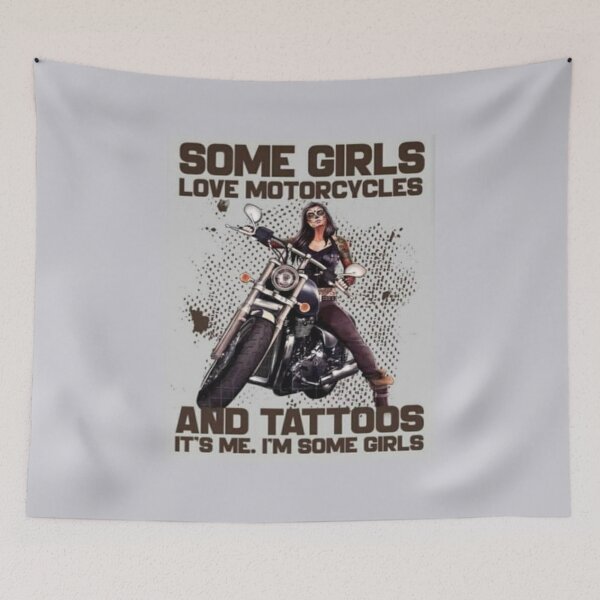 Item preview, Some Girls Love Motorcycles and Tattoos It's Me. I'm Some Girl designed and sold by Vicky021.