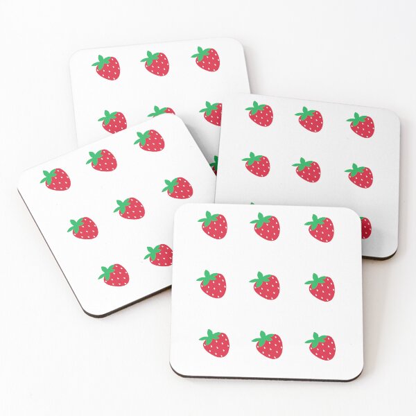 Item preview, Kawaii Strawberry Sticker Sheet – 9 Identical Cute Berries designed and sold by Blueprint&co.