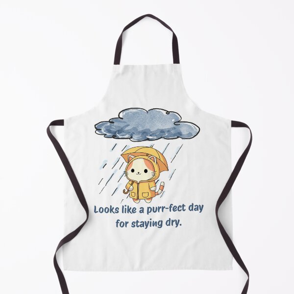 Item preview, Cat in a rainy day with an umbrella, a purrfect day for staying dry designed and sold by siempredesign.