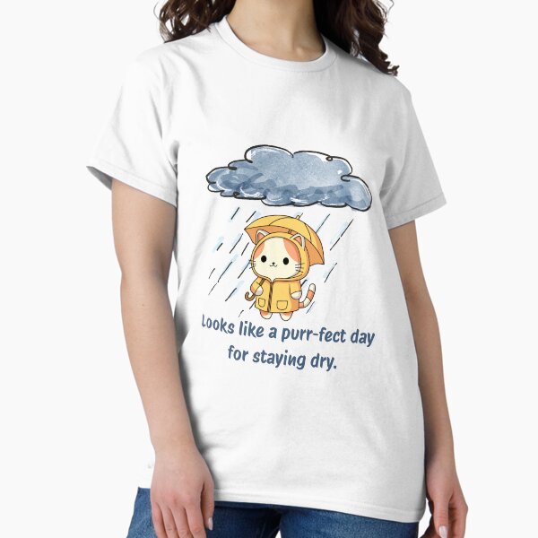 Item preview, Un gato con paraguas en un día de lluvia, un día perfecto para estar seco designed and sold by siempredesign.