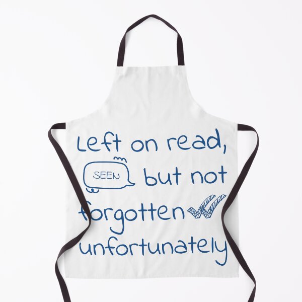 Item preview, Left on Read But Not Forgotten – Funny Situationship Text Design designed and sold by Honominu.