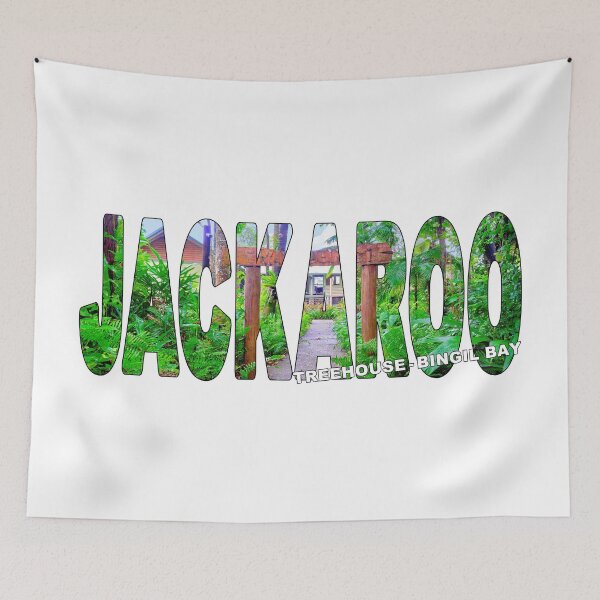 Item preview, JACKAROO Treehouse Bingil Bay - Welcome Sign QLD Cassowary designed and sold by Adam Gormley.