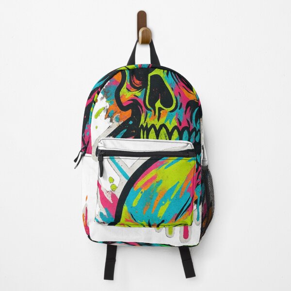 Item preview, Neon graffiti skull designed and sold by chilluminati.