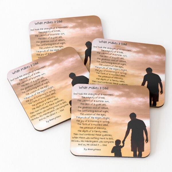 Item preview, What Makes a Dad – Father’s Day Poem: Sunset Silhouette designed and sold by jglobal360.