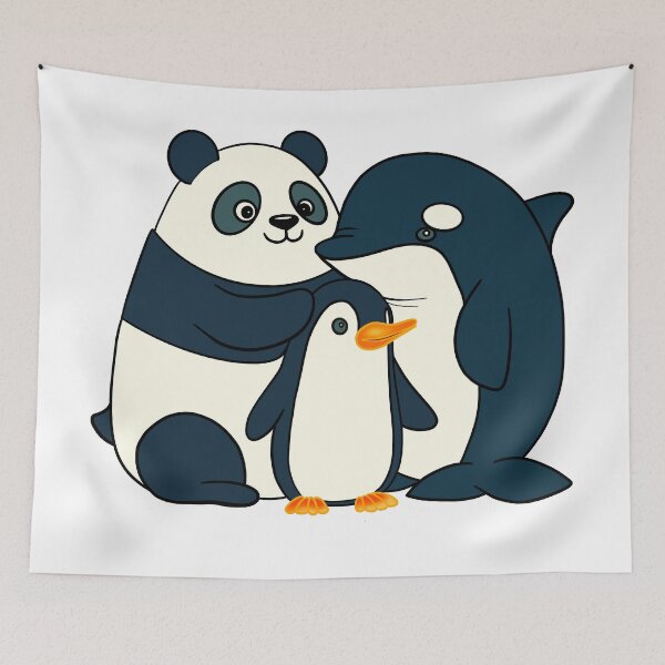 Item preview, Panda, Ice Panda, Sea Panda - Panda, Penguin, Killer Whale designed and sold by DaveDanchuk.