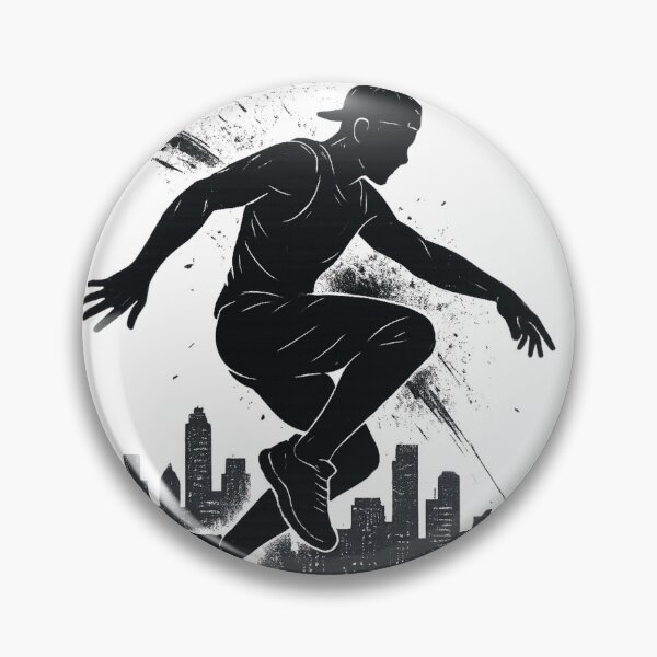 Item preview, Urban Jump – Dynamic Parkour Street Silhouette designed and sold by JenniferCreaArte .