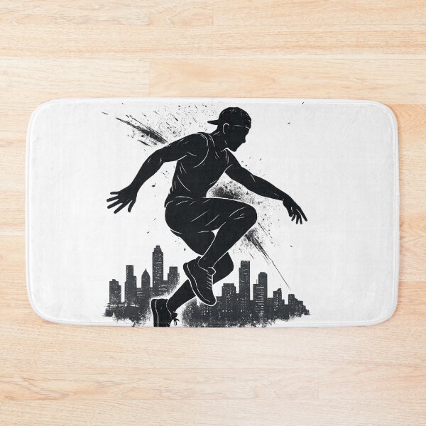 Item preview, Urban Jump – Dynamic Parkour Street Silhouette designed and sold by JenniferCreaArte .