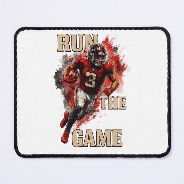 Item preview, American Football Explosion – Run the Game Illustration designed and sold by JenniferCreaArte .