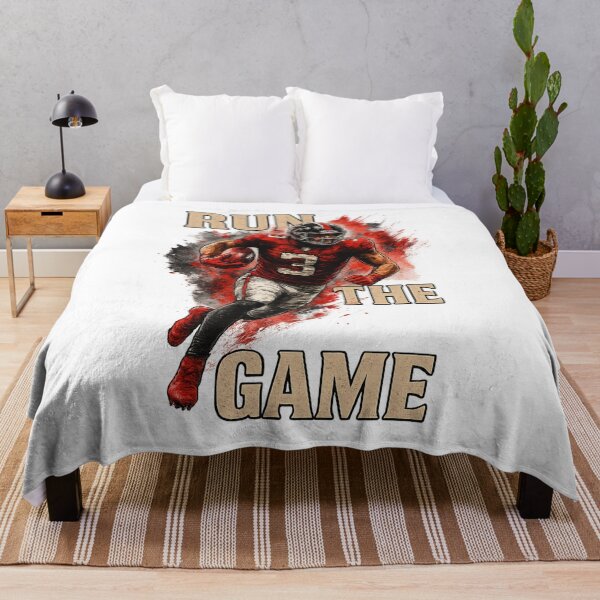 Item preview, American Football Explosion – Run the Game Illustration designed and sold by JenniferCreaArte .