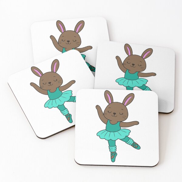 Item preview, Ballet Bunny - Brown - Teal designed and sold by AngelMiette.