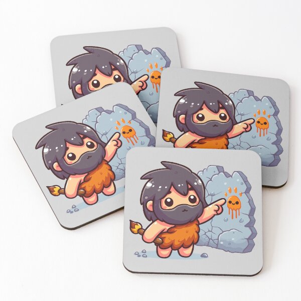 Item preview, Caveman Painting a Handprint designed and sold by Ghost on Toast.