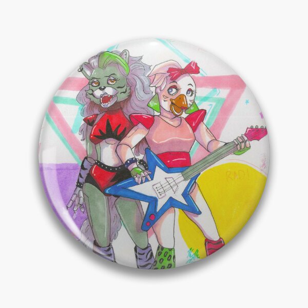 Item preview, Glamrock Chica and Roxy FNAF Inspired designed and sold by Kellen Anderson.