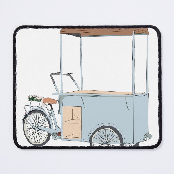 Item preview, Vintage Flower Tricycle Cart Illustration designed and sold by ZooMoooo.