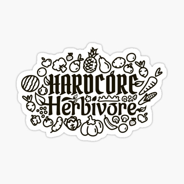 Item preview, Hardcore Herbivore designed and sold by Pictographbox.