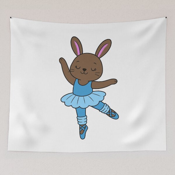 Item preview, Ballet Bunny - Brown - Blue designed and sold by AngelMiette.