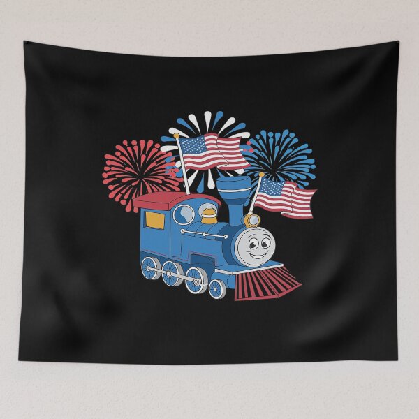 Item preview, American Flag Train 4th Of July Cute Patriotic designed and sold by splindoershop.