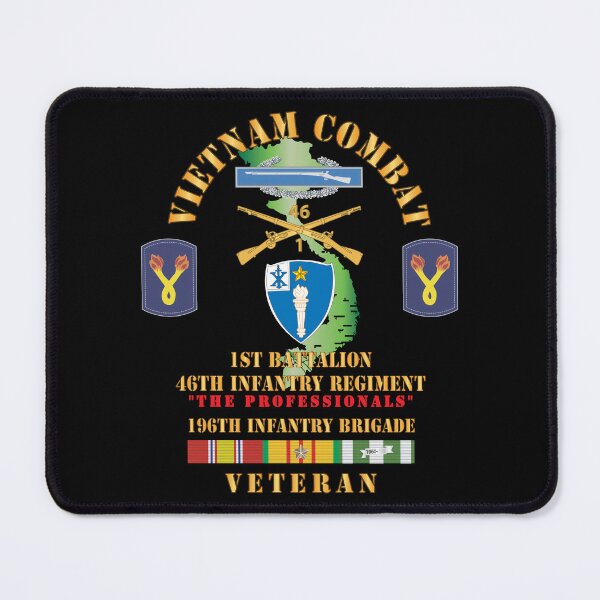 Item preview, Army - Vietnam Combat Veteran w 1st Bn 46th Inf Regt -The Professionals w DUI - CIB - 196th Inf Bde X 300 designed and sold by Military Insignia Products.