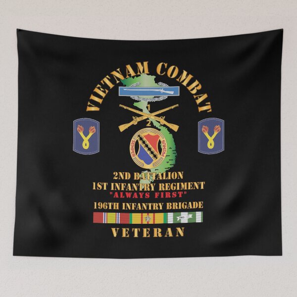 Item preview, Army - Vietnam Combat Veteran w 2nd Bn 1st Inf Regt - Always First w DUI - CIB - 196th Inf Bde X 300 designed and sold by Military Insignia Products.