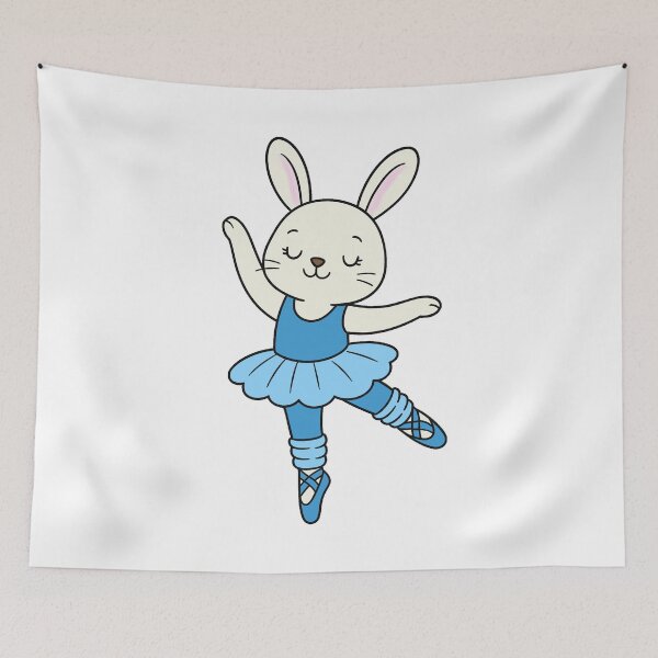 Item preview, Ballet Bunny - White - Blue designed and sold by AngelMiette.