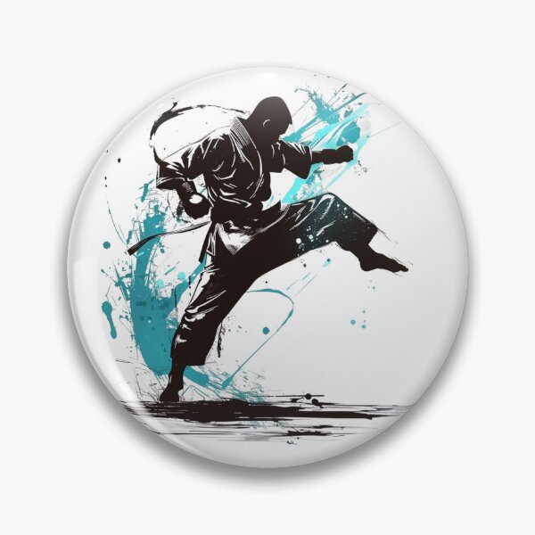Item preview, Karate Kick – Dynamic Martial Arts Silhouette designed and sold by JenniferCreaArte .
