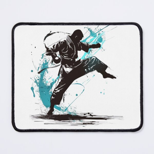 Item preview, Karate Kick – Dynamic Martial Arts Silhouette designed and sold by JenniferCreaArte .
