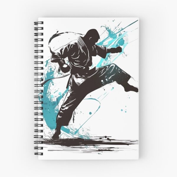 Item preview, Karate Kick – Dynamic Martial Arts Silhouette designed and sold by JenniferCreaArte .