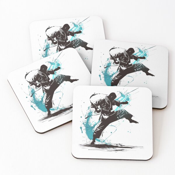 Item preview, Karate Kick – Dynamic Martial Arts Silhouette designed and sold by JenniferCreaArte .
