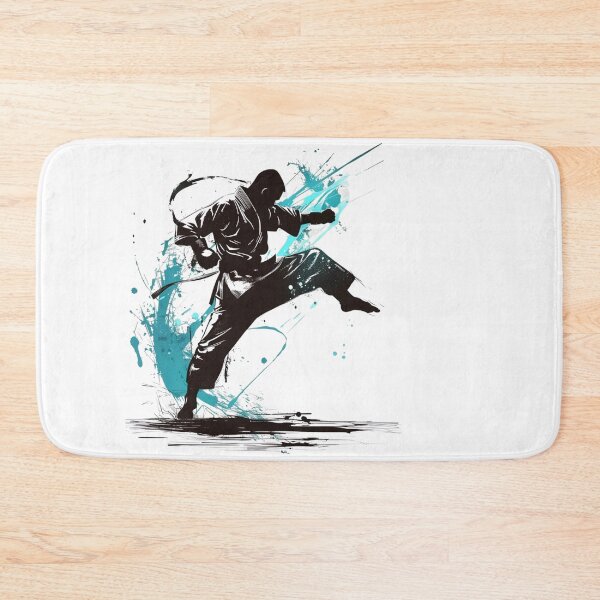 Item preview, Karate Kick – Dynamic Martial Arts Silhouette designed and sold by JenniferCreaArte .