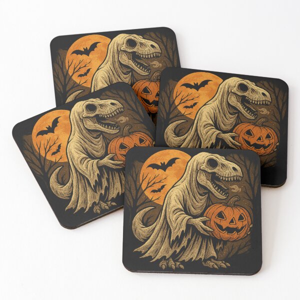 Item preview, Ghost T-Rex Halloween | Spooky Dinosaur Art designed and sold by HAFIZ-DP.
