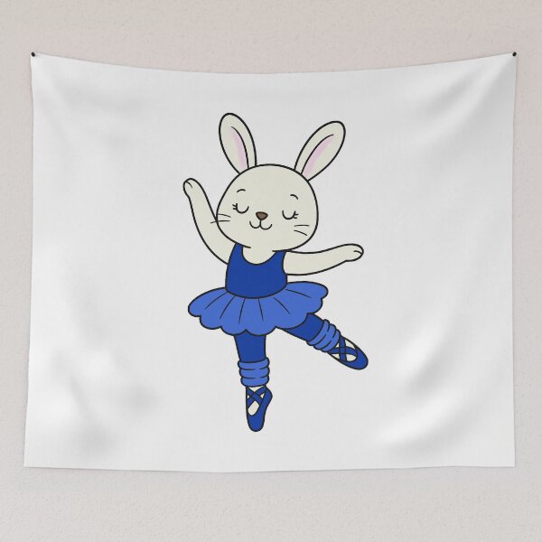Item preview, Ballet Bunny - White - Dark Blue designed and sold by AngelMiette.