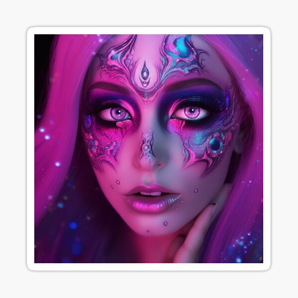 Item preview, Psychedelic Face Paint designed and sold by PsyMuseVoid.