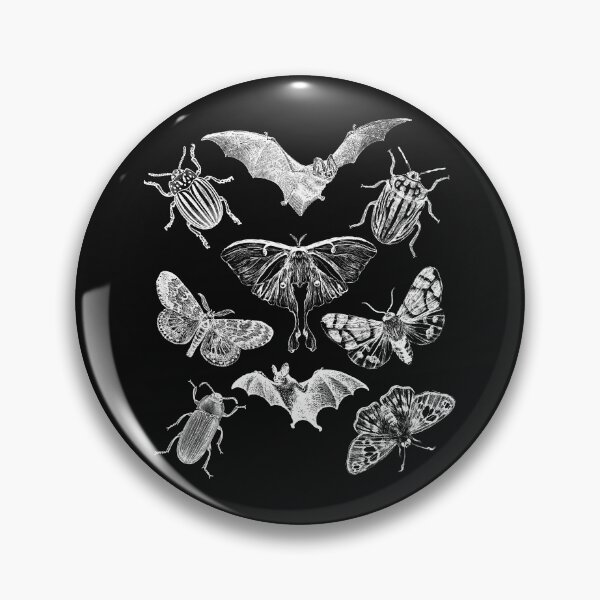 Item preview, Bats, Beetles, Moths, Night Time Pollinators Mandala Design designed and sold by EarthArtDesigns.