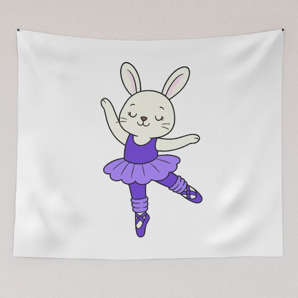 Item preview, Ballet Bunny - White - Purple designed and sold by AngelMiette.