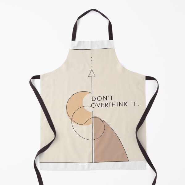 Item preview, Don’t Overthink It Shirt – Minimalist Wellness Quote Tee – Modern Calm Anxiety designed and sold by Collision19.