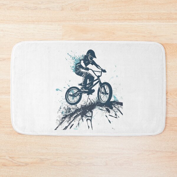 Item preview, BMX Splash Jump – Extreme Bike Rider Silhouette designed and sold by JenniferCreaArte .