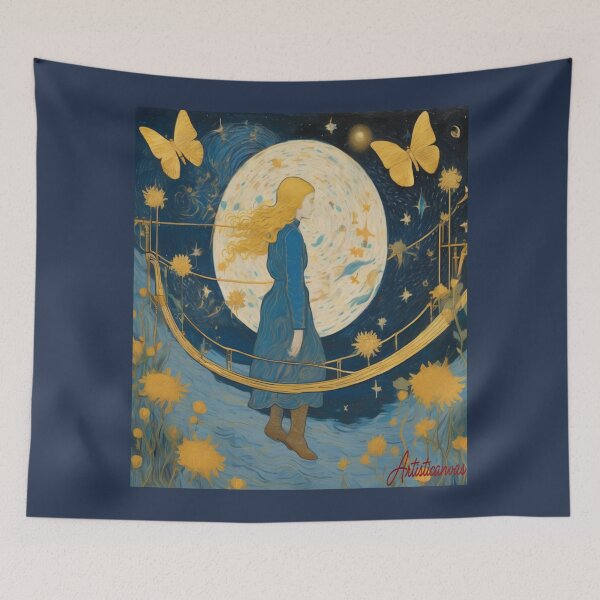 Item preview, "Golden Bridge of Identity: Androgynous Journey of Courage" designed and sold by Artisticanvas.