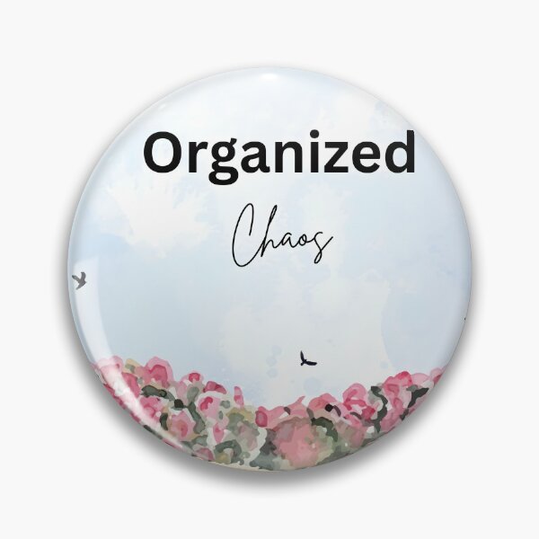 Item preview, Organized Chaos as Minimalist Watercolor Nature Quote designed and sold by CrystalCove11.