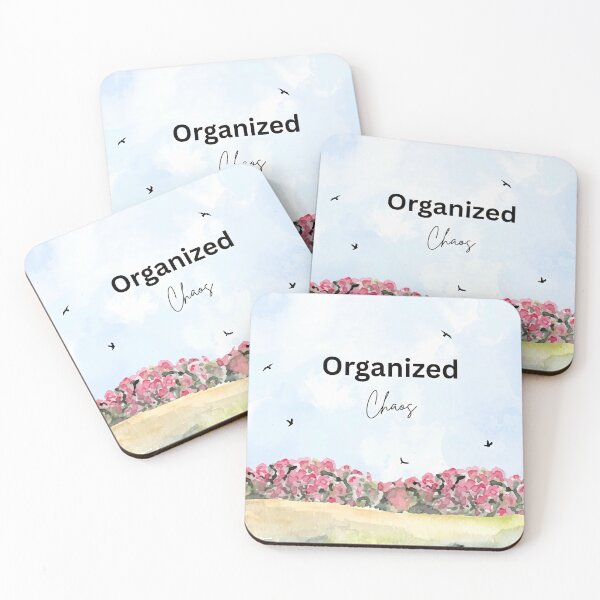 Item preview, Organized Chaos as Minimalist Watercolor Nature Quote designed and sold by CrystalCove11.